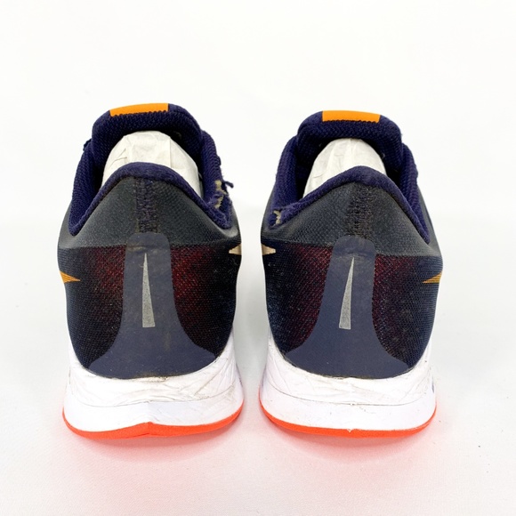 NIKE Zoom Pegasus 35 Turbo Orange/Blue Run Sneaker - Picture 6 of 8